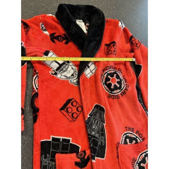 Lego Star Wars Kids Red Fleece Darth Vader Robe Red Sz L - Picture 6 of 11